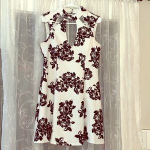 Black and White Floral dress